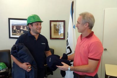 Cunha de Puertos y Aduanas, elogiaba a personal del Senasa hace sólo dos meses atrás.