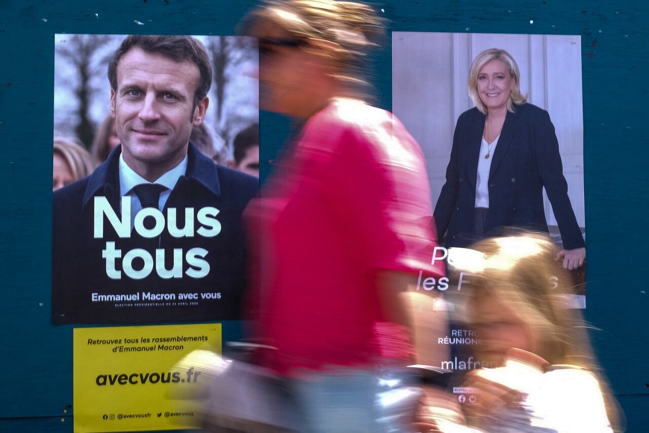 Los votantes franceses deberán elegir entre el presidente Emmanuel Macron y Marine Le Pen.