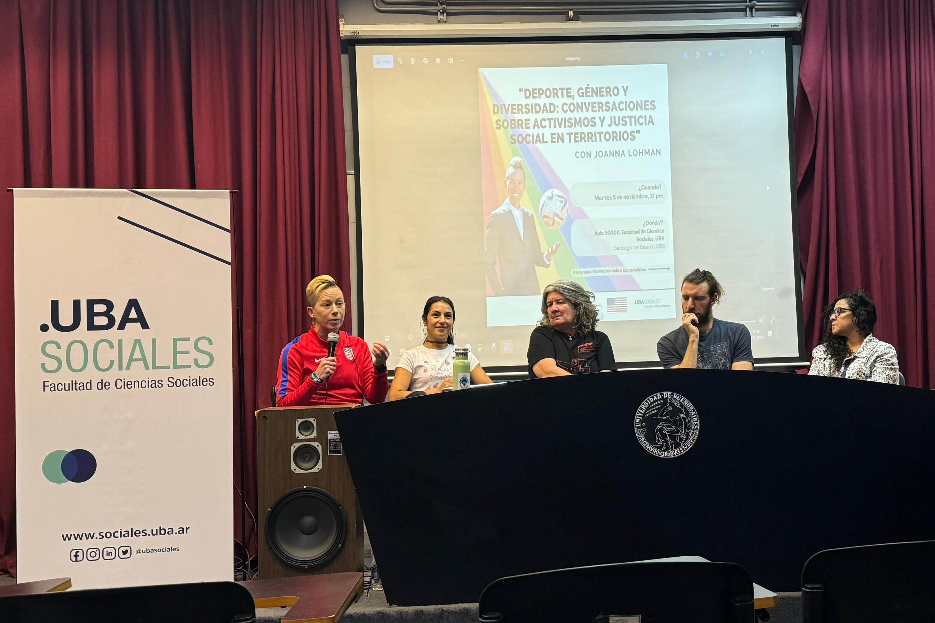 Joanna Lohman, Nemesia Hijós, Mónica Santino, Álvarez Litke y Verónica Moreira