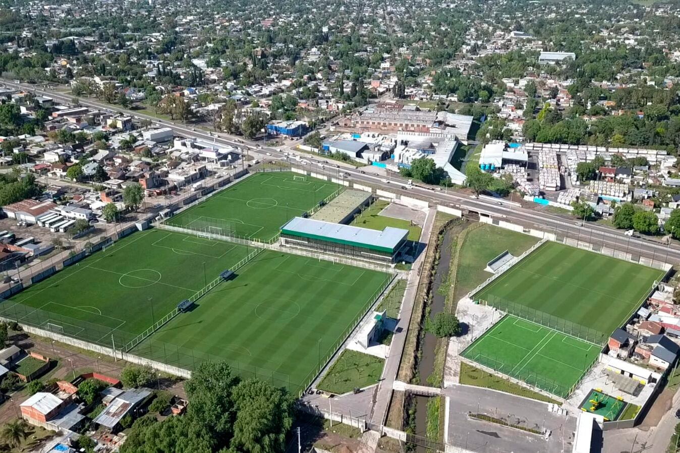 La imagen del predio desde arriba