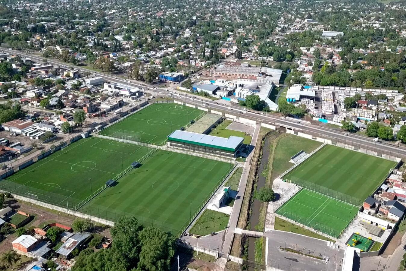 La imagen del predio desde arriba