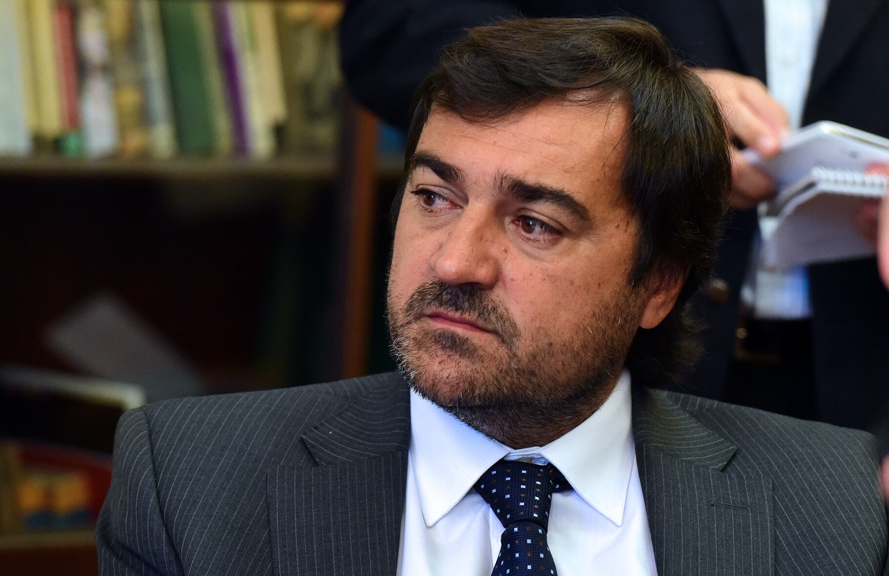 Diego Leone, secretario de Hábitat de la provincia, y Carlos Cardozo, concejal del PRO.