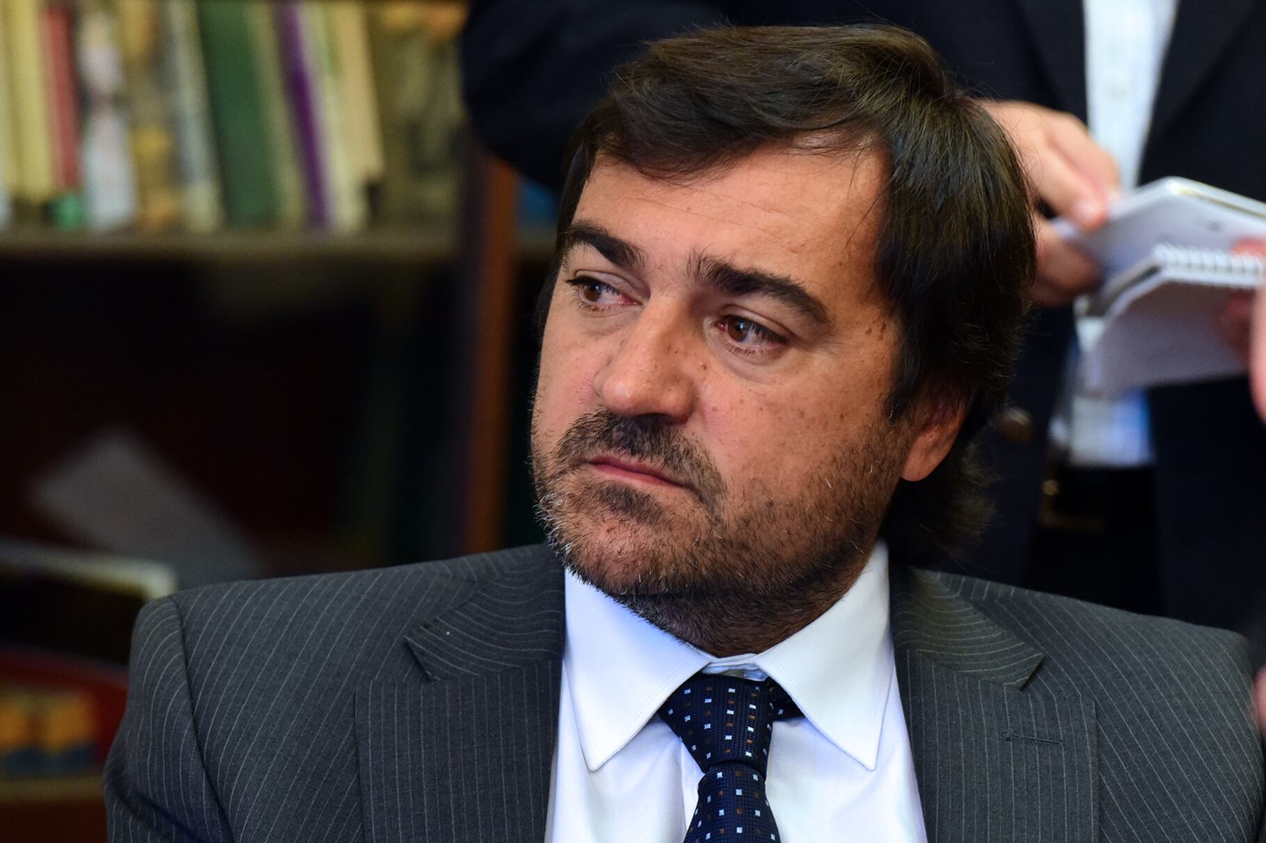 Diego Leone, secretario de Hábitat de la provincia, y Carlos Cardozo, concejal del PRO.