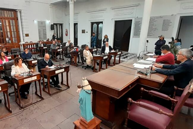 La sesión en el Concejo Deliberante de San Nicolás.
