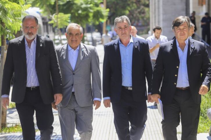 Los presidentes de la Mesa de Enlace.