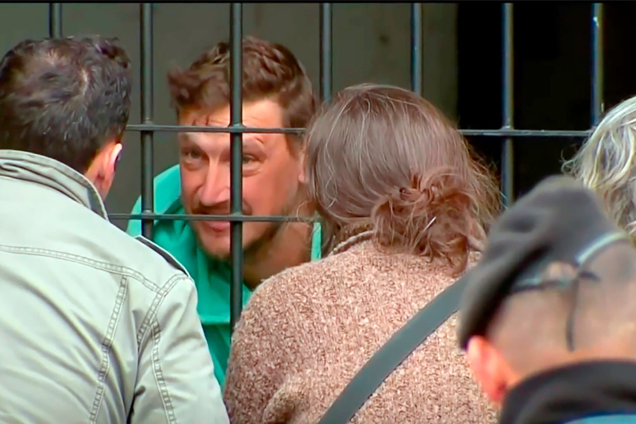 Germán Kiczka, tras las rejas.