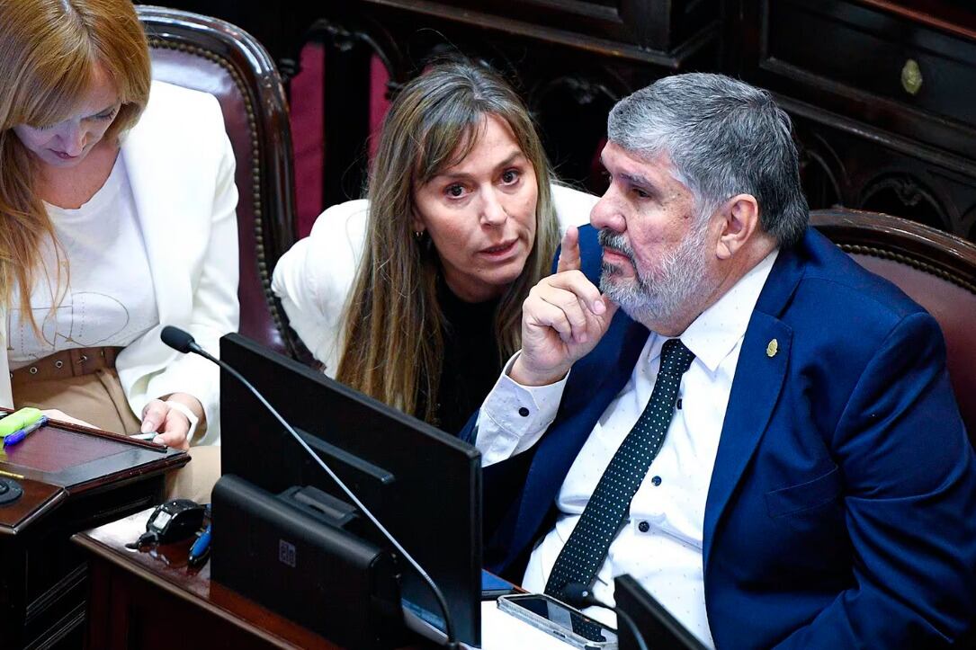 José Mayans y Juliana Di Tullio, senadores nacionales de Unión por la Patria.