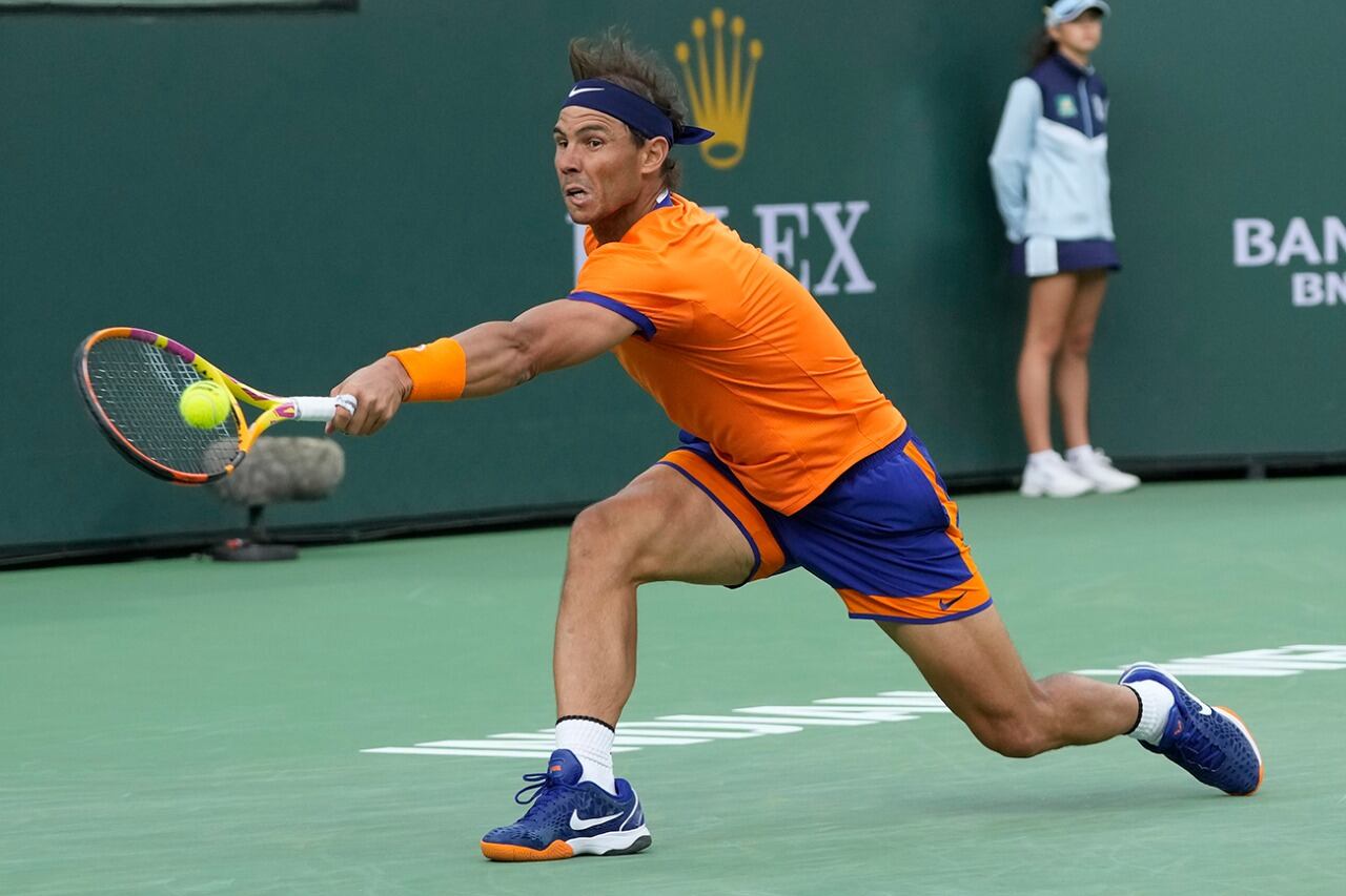Nadal jugó lesionado la final de Indian Wells