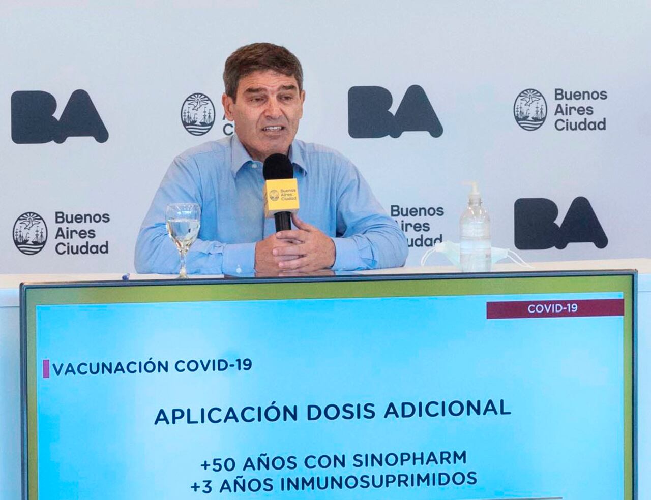 Fernán Quirós, ministro de Salud de la ciudad de Buenos Aires. 