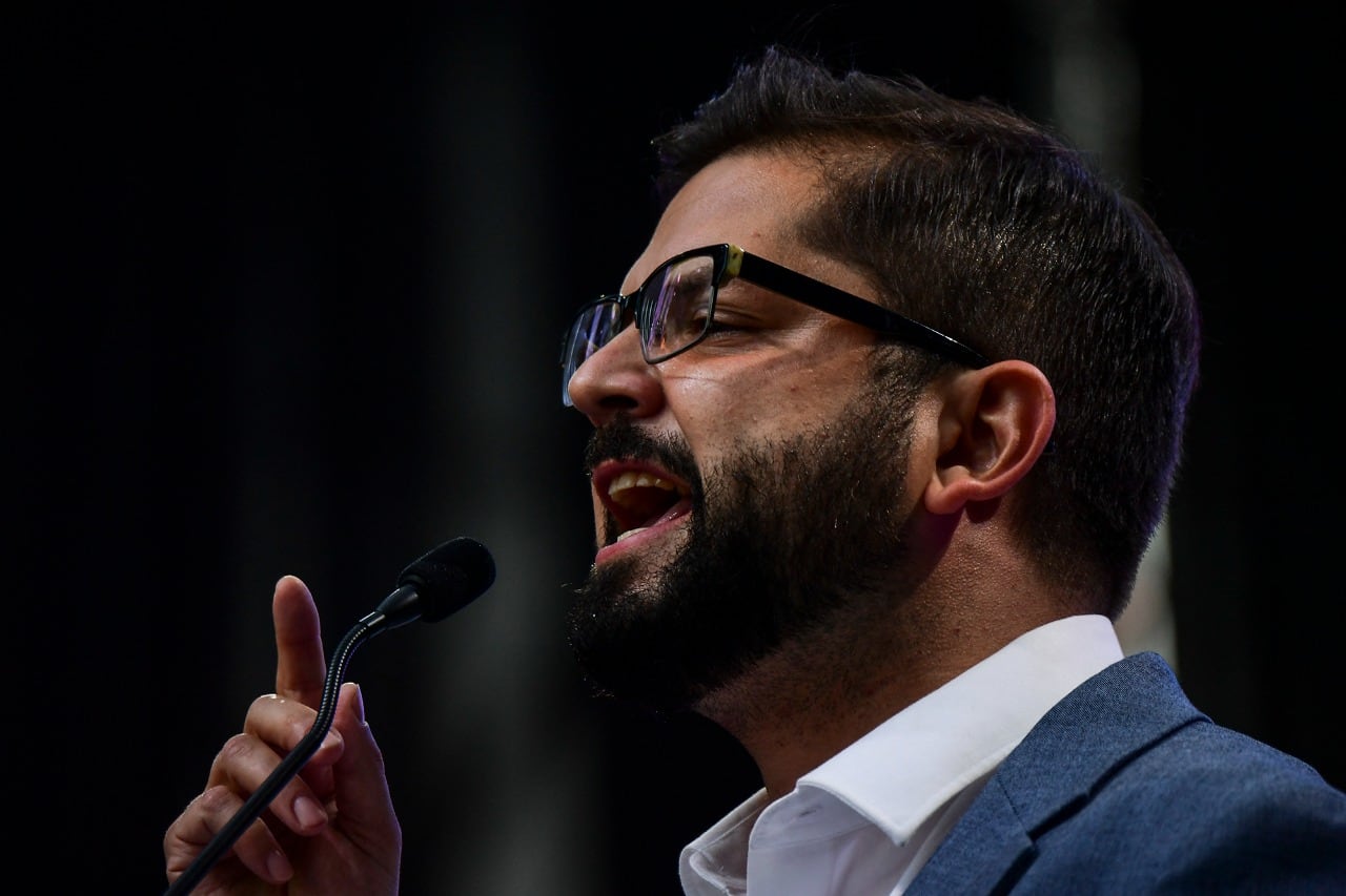 Gabriel Boric, candidato progresista y favorito para las elecciones en Chile.