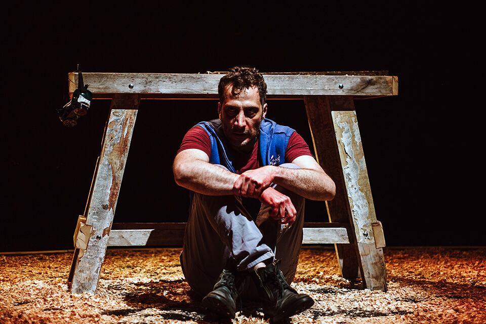 Es la primera vez que Luciano Cáceres se anima al unipersonal.