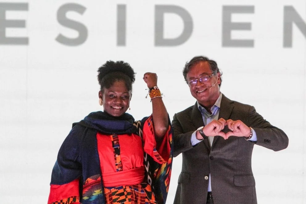 Tras imponerse en el preconteo con el 50,49% de los votos, Petro consideró esta noche que la jornada electoral constituyó "un día de fiesta para el pueblo". Foto: Campaña Petro