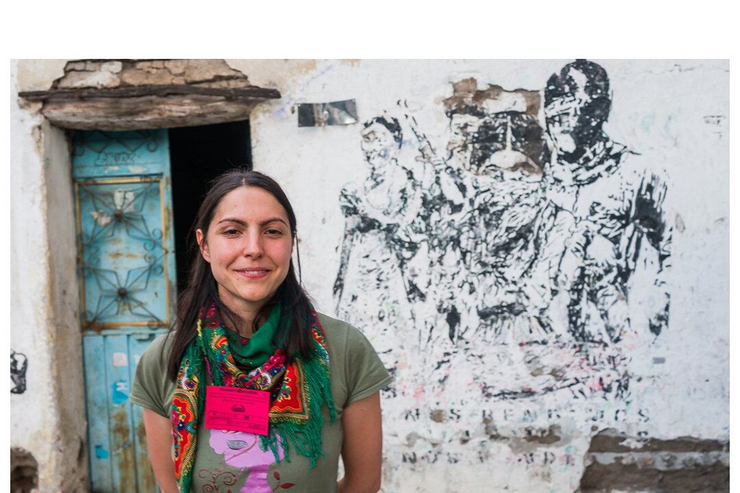 Alessia Dro, referente del Movimiento de Mujeres de Kurdistán en América Latina.