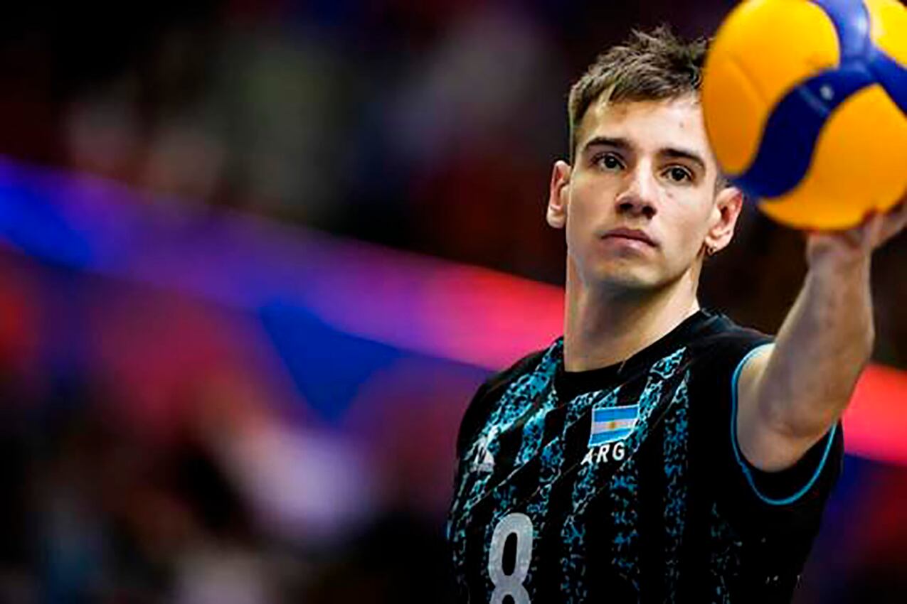 Agustín Loser, máximo bloqueador en los JJOO de Tokio.