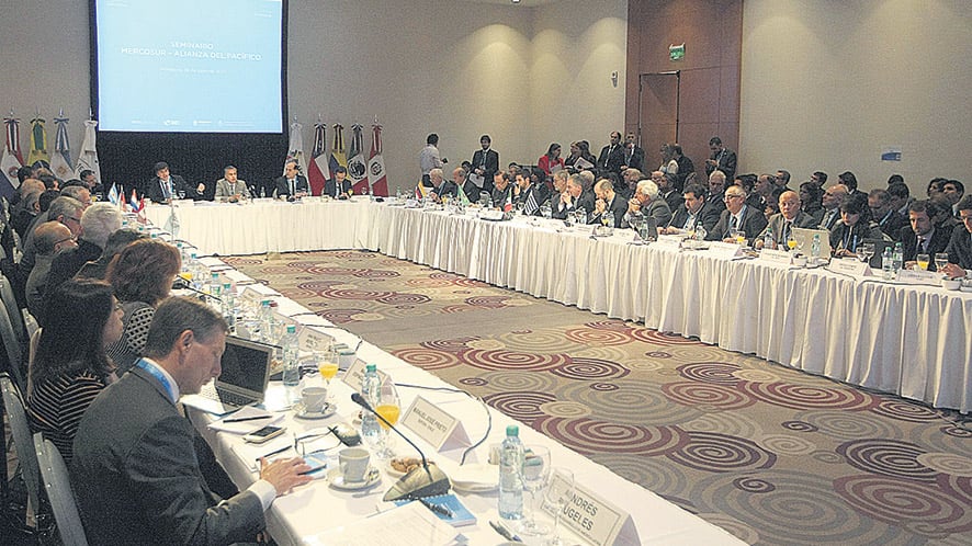 La actividad en Mendoza arrancó ayer con un seminario sobre la integración Mercosur-Alianza del Pacífico.
