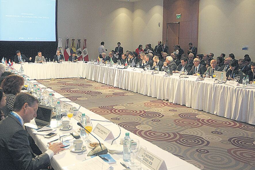 La actividad en Mendoza arrancó ayer con un seminario sobre la integración Mercosur-Alianza del Pacífico.