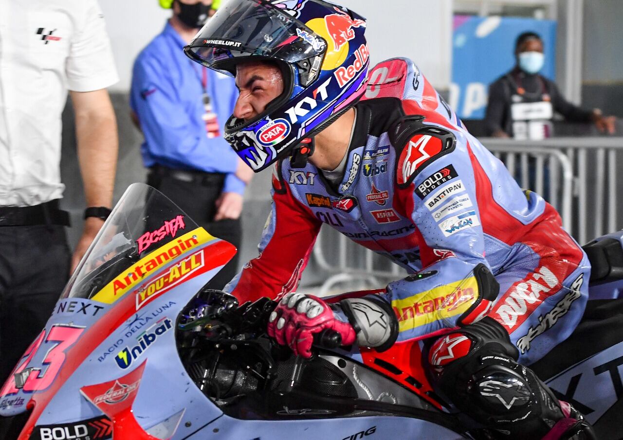 Bastianini arriba de la Ducati