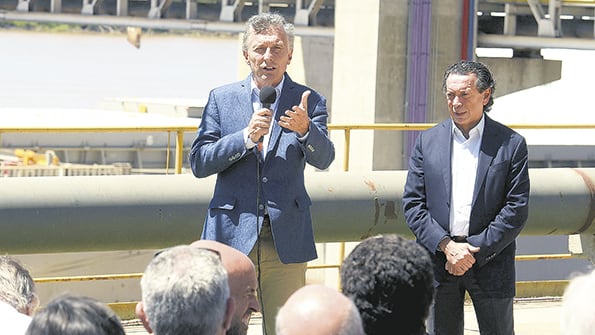 El presidente Macri hizo el anuncio en la sede de la empresa Renova, dedicada al procesamiento de soja.
