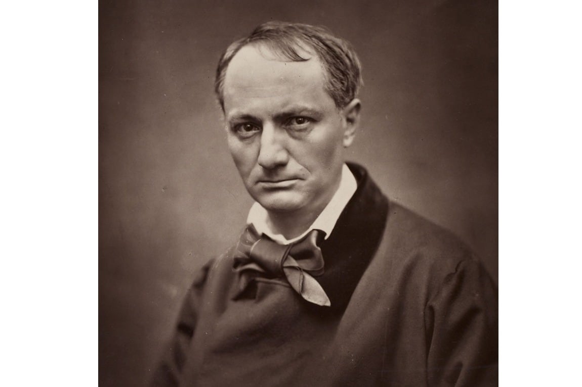 Charles Baudelaire retratado por Étienne Carjat.