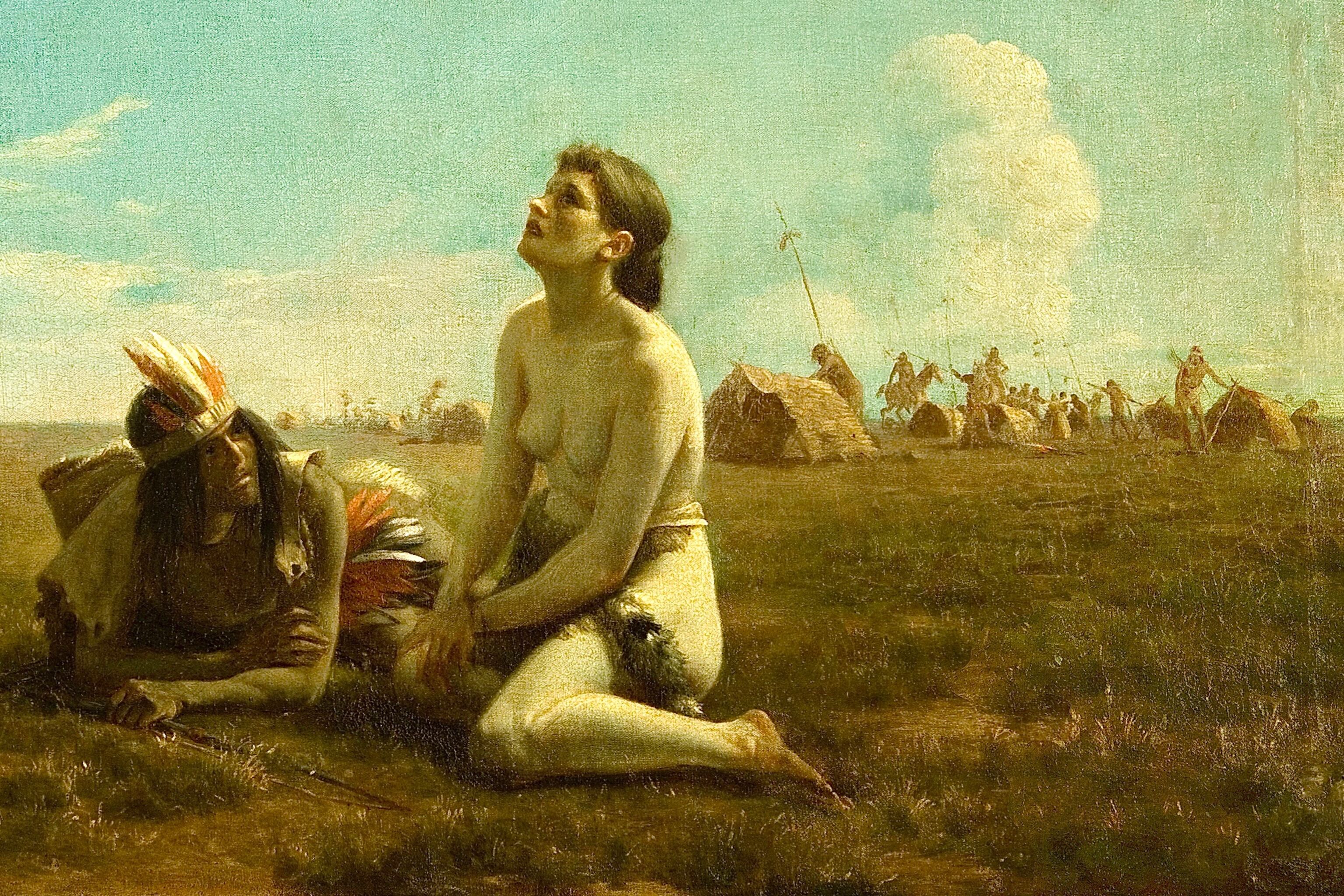 “La cautiva” (detalle), 1880, óleo de Juan Manuel Blanes; 46 x71 cm.