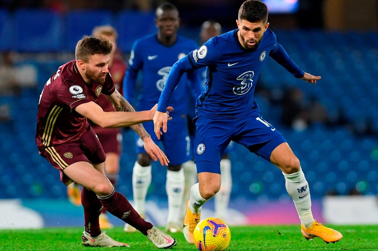 Pulisic anotó uno de los goles del flamante líder de la Premier League