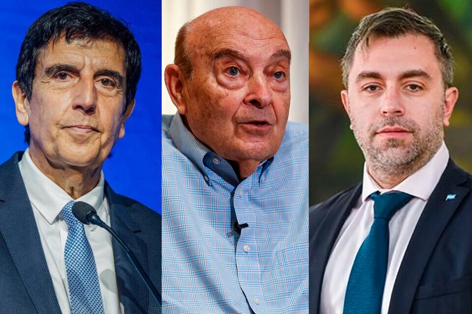 Carlos Melconian, Domingo Cavallo y Federico Furiase.