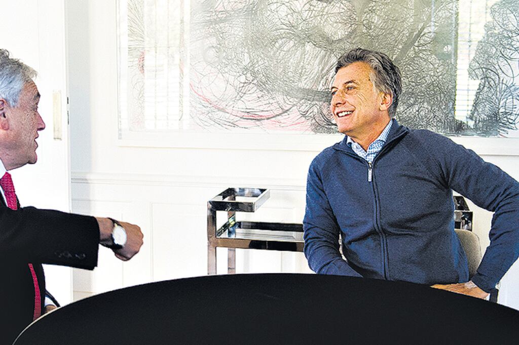 Dos a quererse: Macri y Piñera, que podrían coincidir como presidentes.