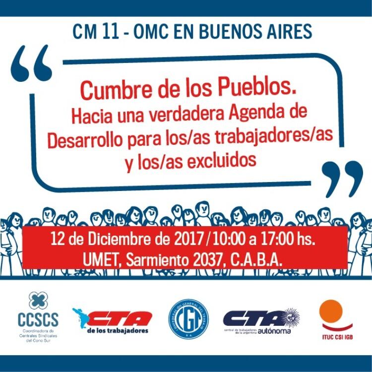 La Cumbre reúne a representantes sindicales de diversas organizaciones.