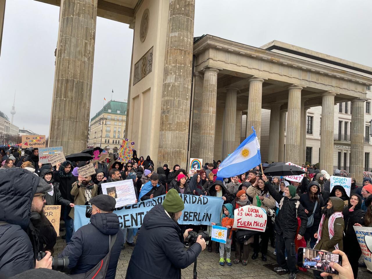 Berlín, una de las ciudades europeas que apoyó la movilización convocada el colectivo LGTBI+