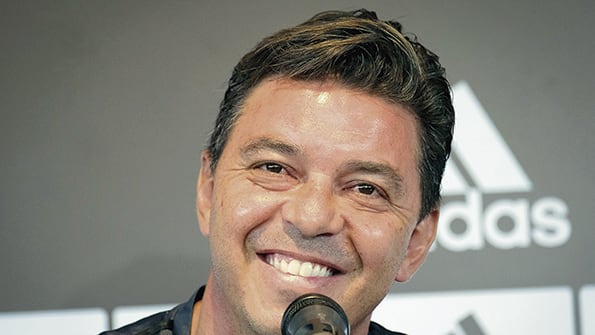 Marcelo Gallardo, entrenador de River, se prendió en la polémica. “Ganar la final de Madrid superó todo”, dijo.