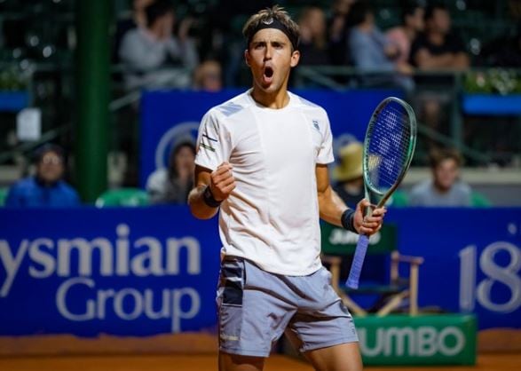 Etcheverry avanzó a segunda ronda tras vencer a Baena. Imagen: 
@ArgentinaOpen