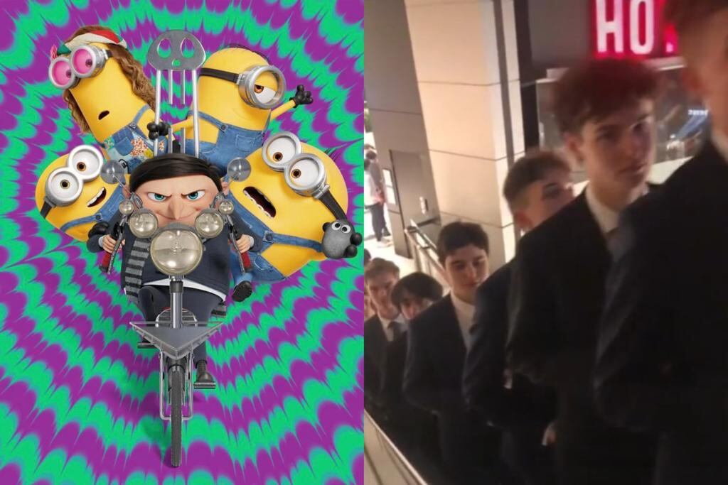 Los jovenes imitan al personaje prinicpal de la saga, Felonius Gru. Foto: Universal Pictures/TikTok