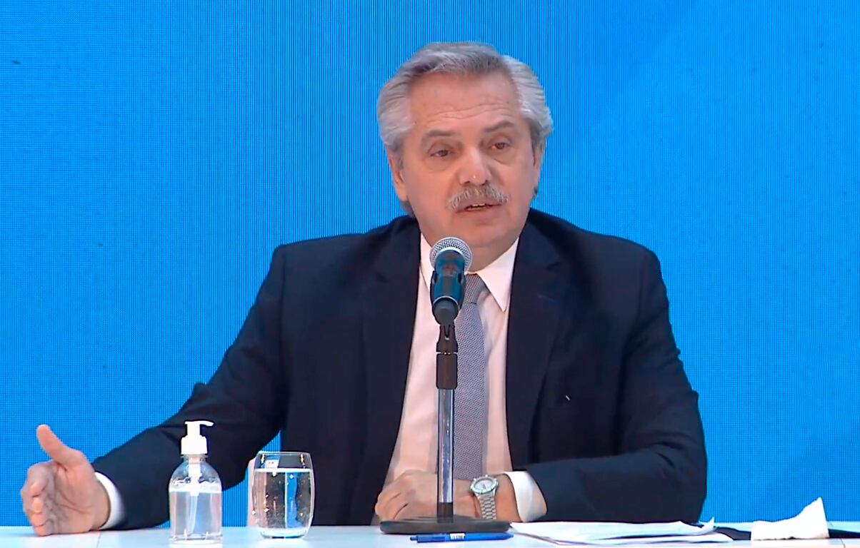 "Hay muchas tierras del Estado”, planteó Alberto Fernández.