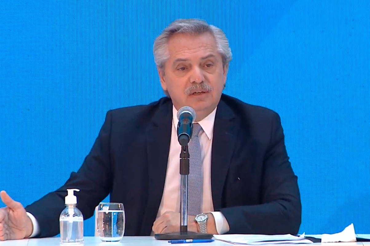 "Hay muchas tierras del Estado”, planteó Alberto Fernández.