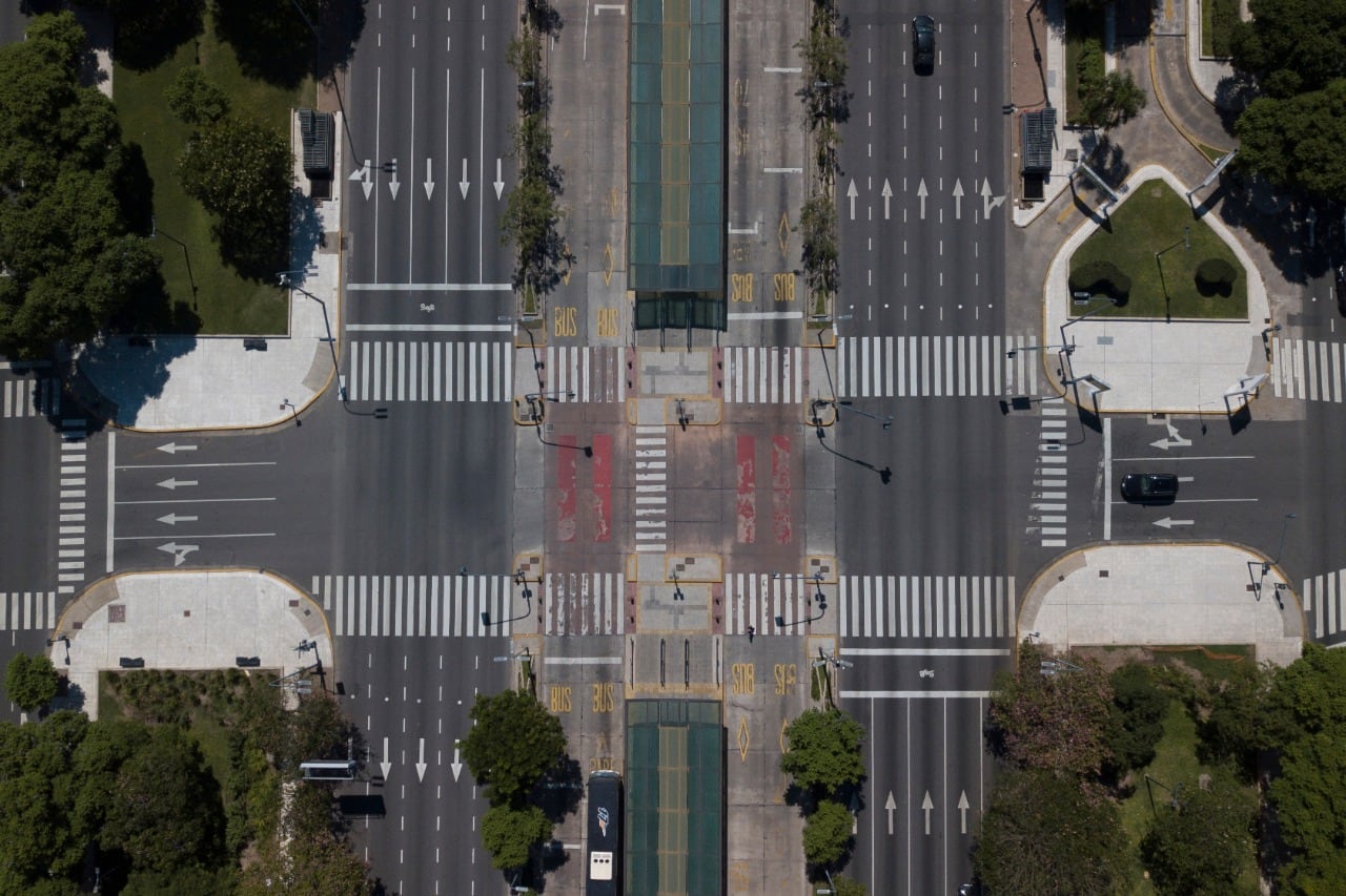 Buenos Aires en los primeros días de confinamiento. 
