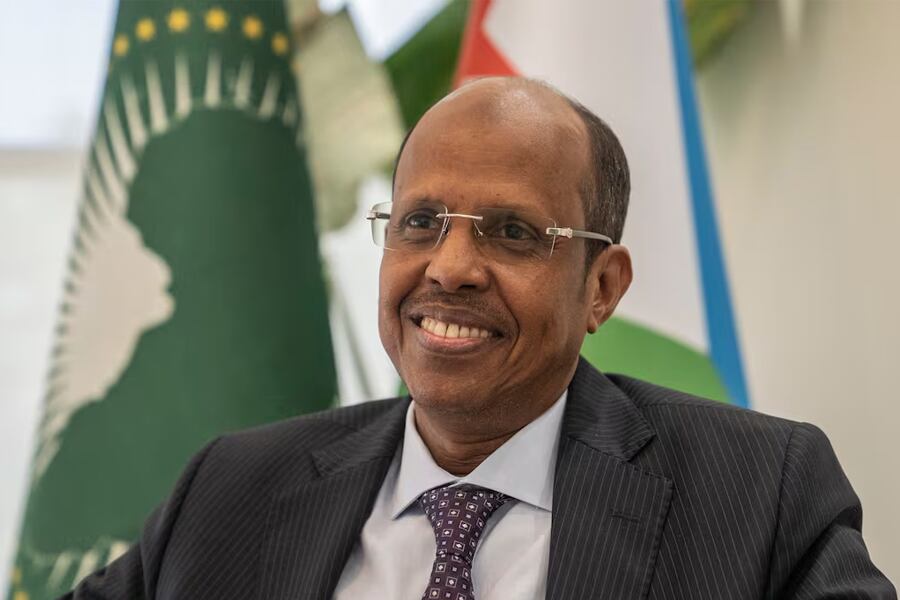 El presidente de la Comisión de la Unión Africana, Mahmoud Ali Youssouf