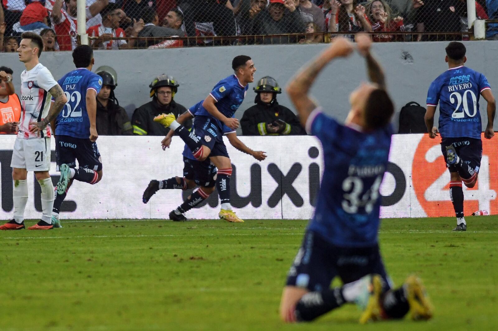 El festejo de Morales, que selló el triunfo de Unión