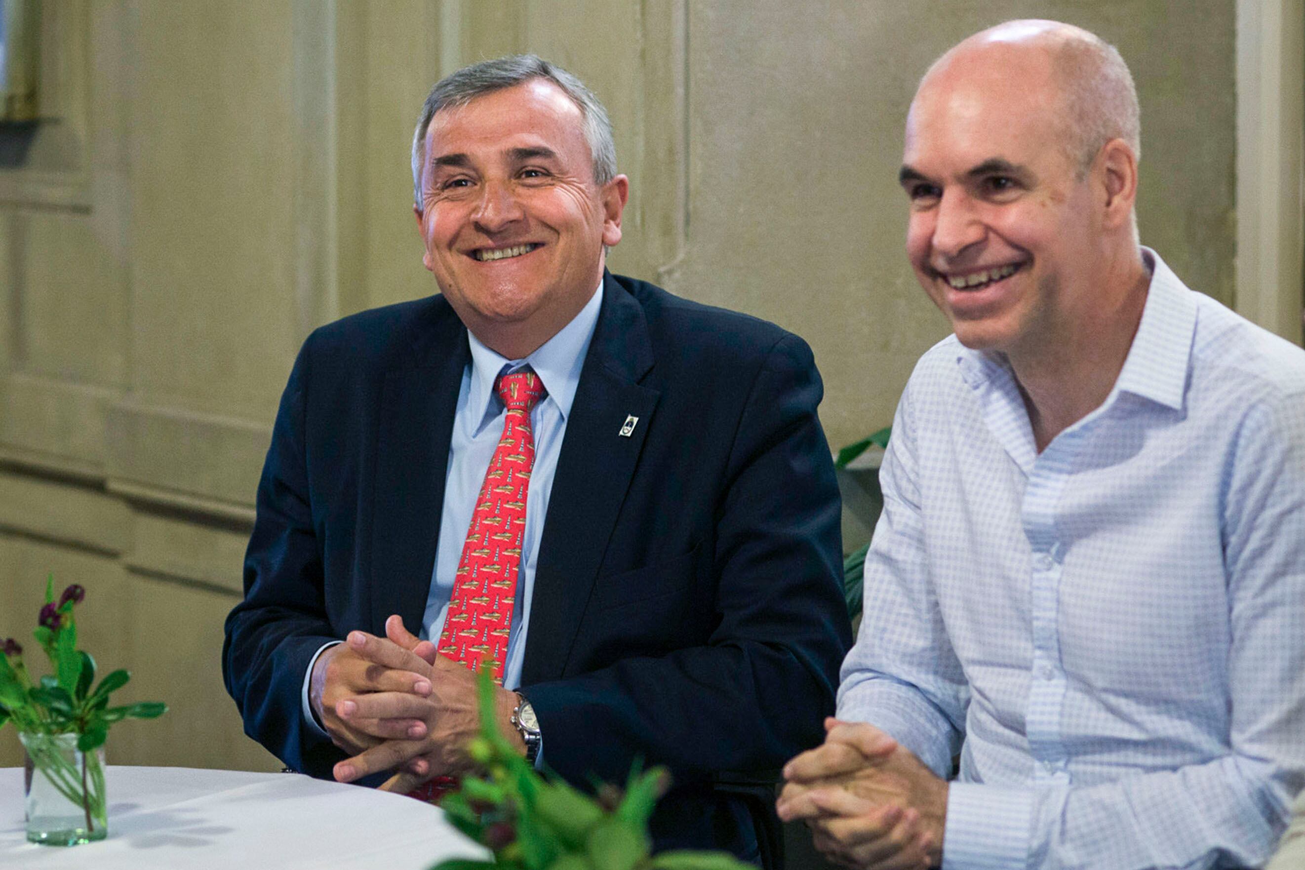 Gerardo Morales y Horacio Rodríguez Larreta.