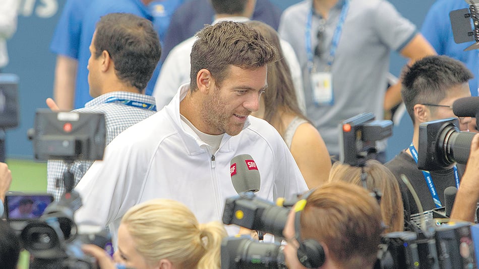 Juan Martín del Potro está listo para su debut en el US Open.