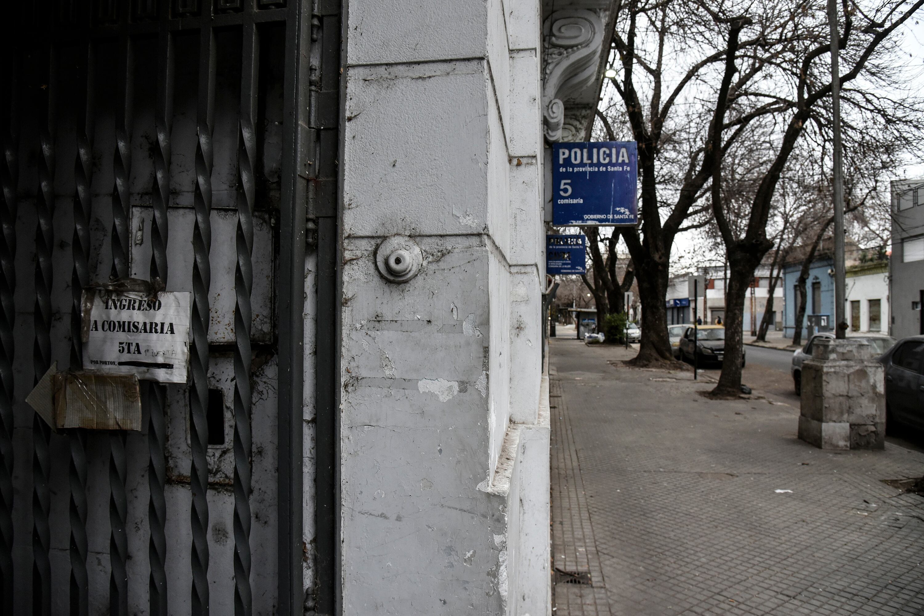 La comisaría donde se fugaron seis detenidos.