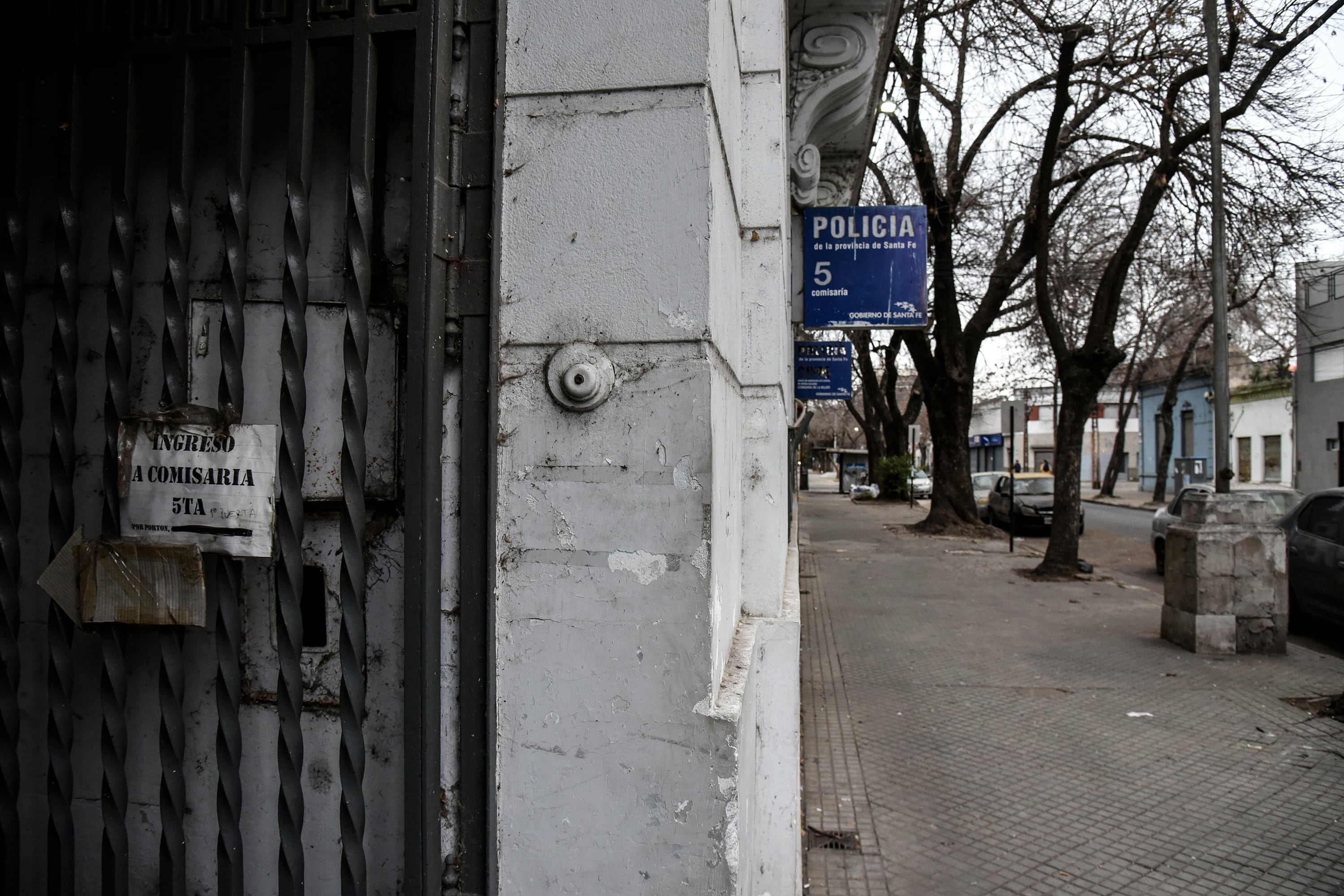 La comisaría donde se fugaron seis detenidos.