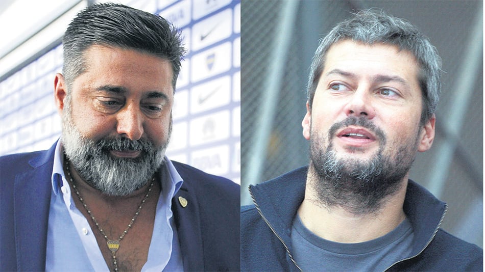 Daniel Angelici, presidente de Boca, y Matías Lammens, presidente de San Lorenzo.