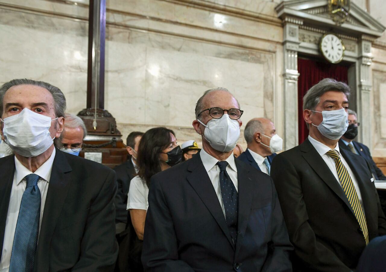 Los tres jueces de la Corte que firmaron el insólito fallo que avanza sobre el Congreso.