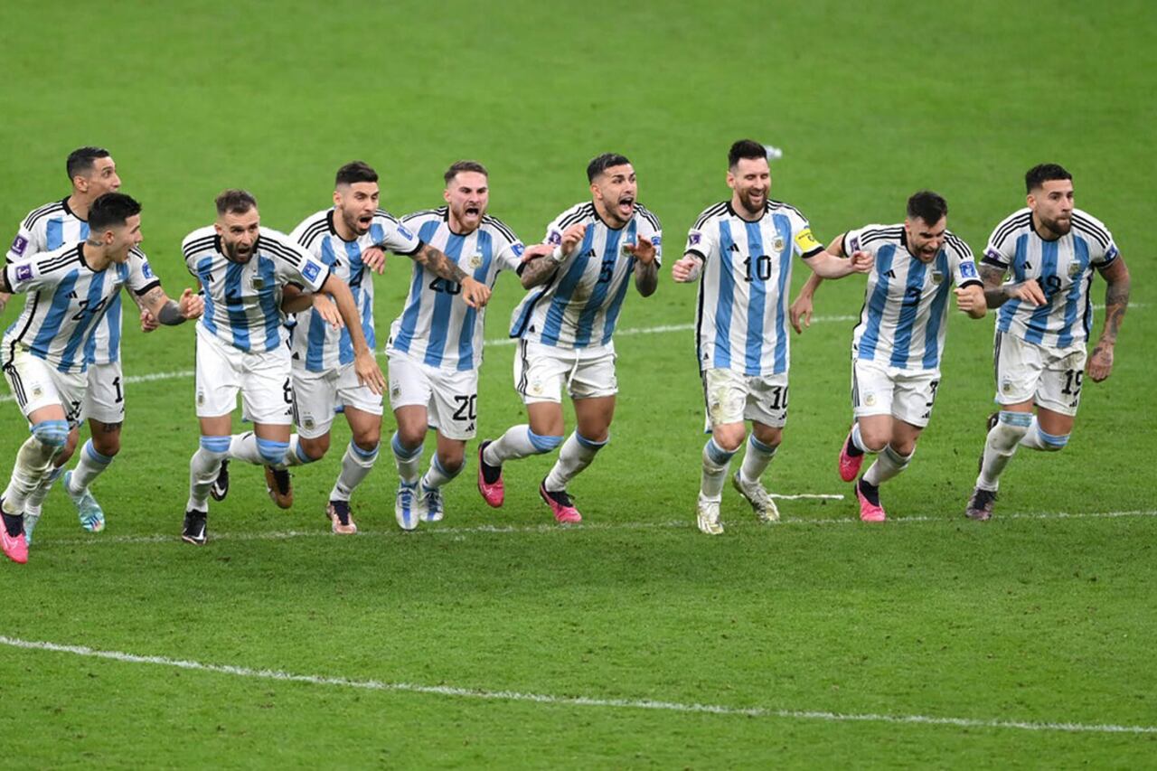 El momento del desahogo: la Selección es semifinalista de Qatar 2022.