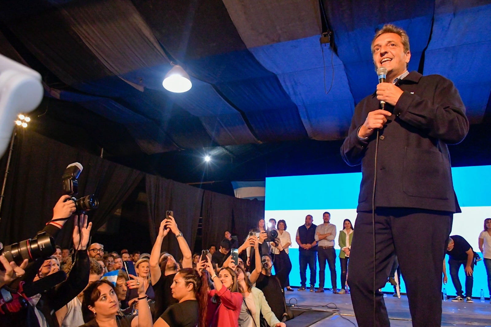 Sergio Massa visitó ayer San Luis como parte de su gira federal.
