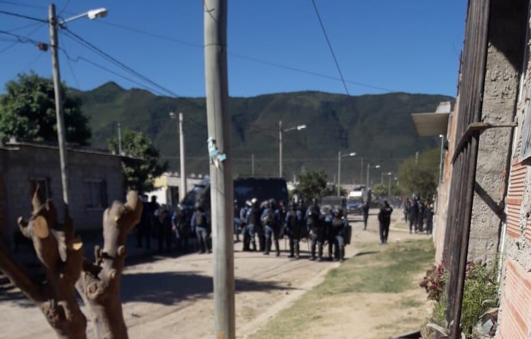 La Policía en el barrio Justicia 