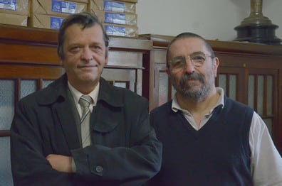 Ricardo Berlot y Roberto Mella son los encargados de concretar la postergada radio del Poli.