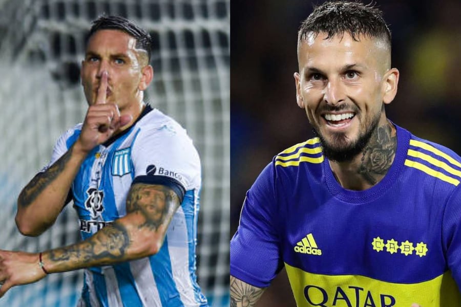 Enzo Copetti y Darío Benedetto para el próximo Boca - Racing