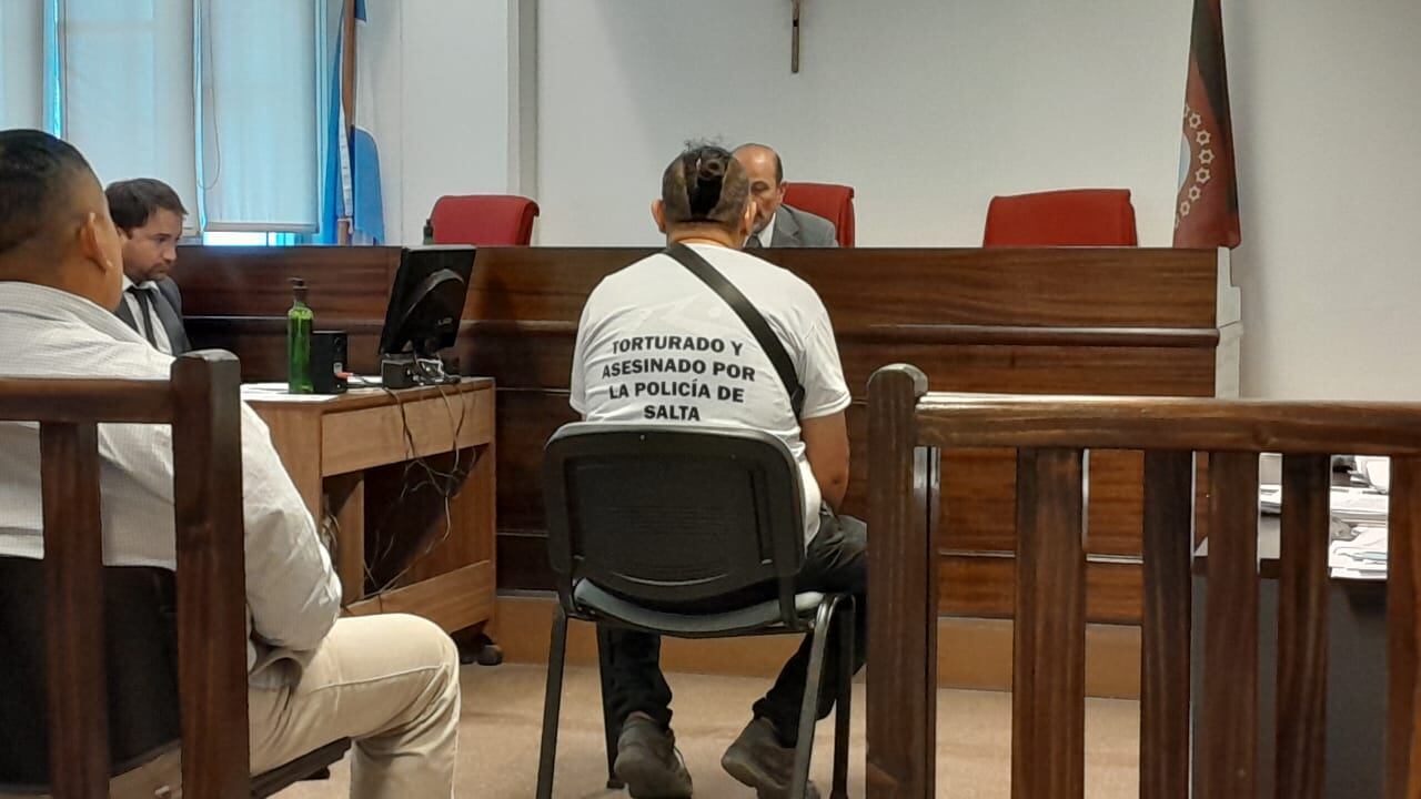 Facundo Carreras declarando en la primera audiencia.