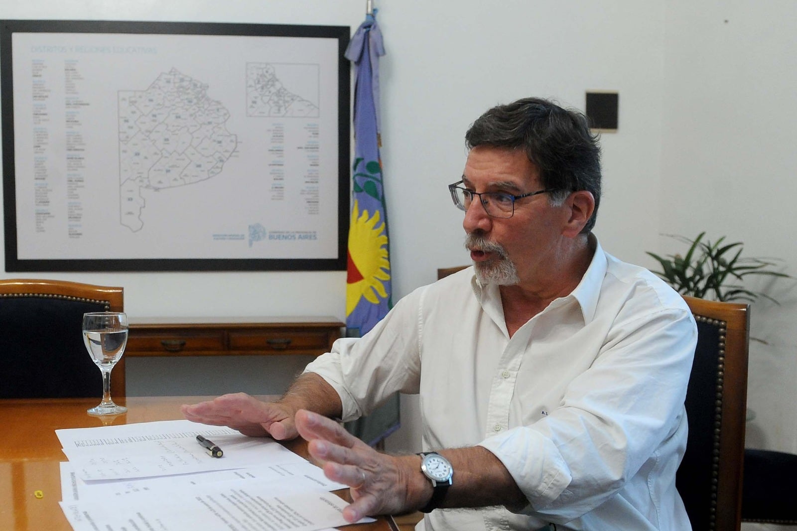Alberto Sileoni, director general de Cultura y Educación de la Provincia de Buenos Aires. 